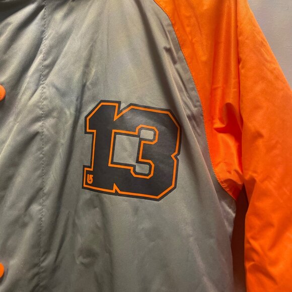 Burton Men XL Orange & Gray Jacket With Hood & Pockets - Picture 3 of 14